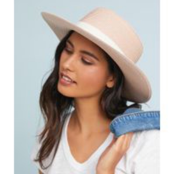 Anthropologie Accessories - Nwot frankie bow boater pink and white hat